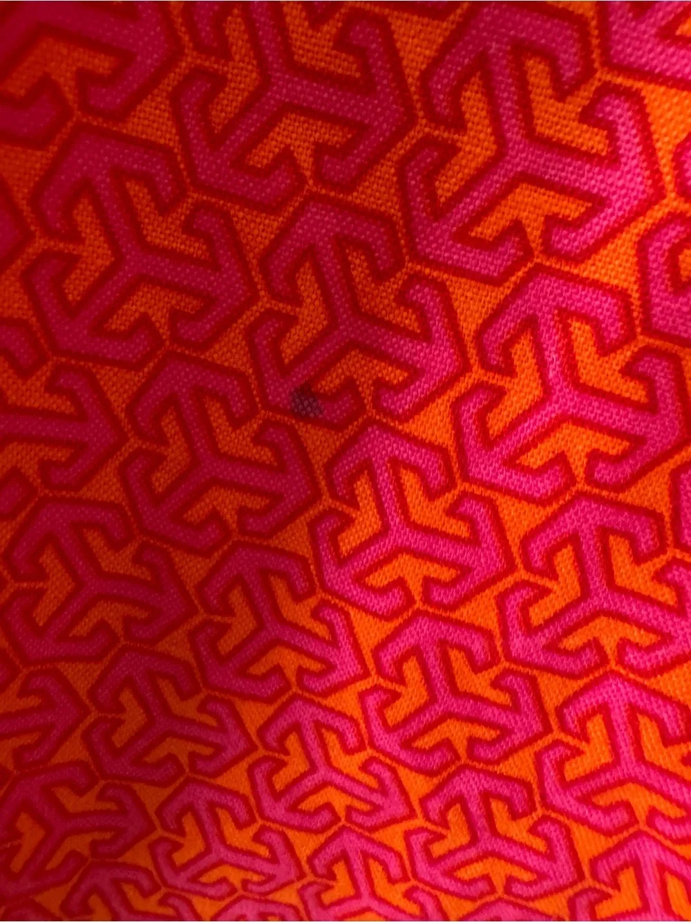 Tory Burch Large Dust Bag Pink Orange Logo Drawstring Storage 22x23